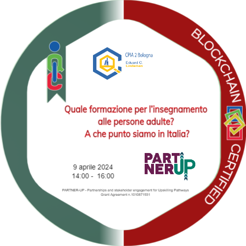 Progetto europeo PARTNER UP - Gruppi di sviluppo - incontro 4 - Quale formazione per l’insegnamento alle persone adulte? A che punto siamo in Italia?